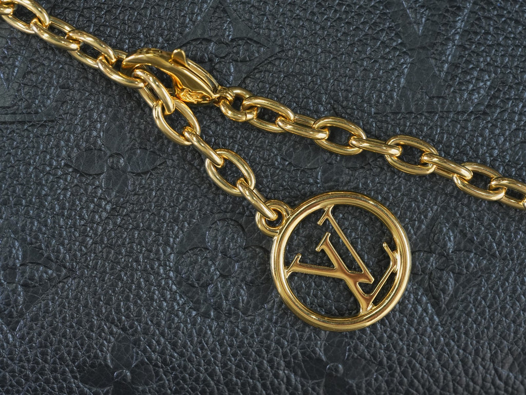 Louis Vuitton Black Monogram Empreinte NANO Madeleine Crossbody Handbag