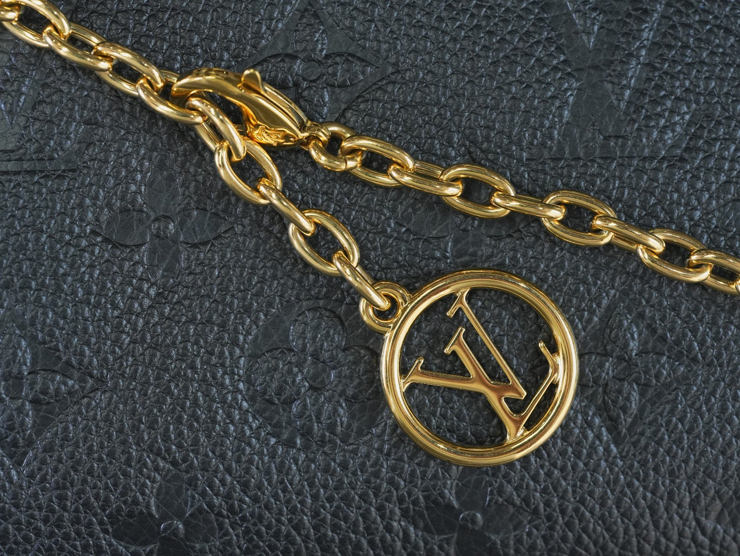 Louis Vuitton Black Monogram Empreinte NANO Madeleine Crossbody Handbag