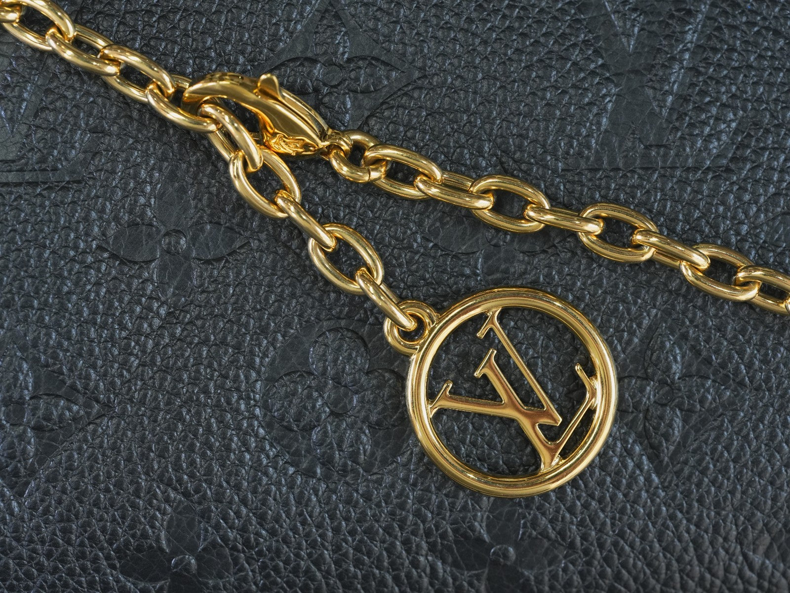 Louis Vuitton Black Monogram Empreinte NANO Madeleine Crossbody Handbag