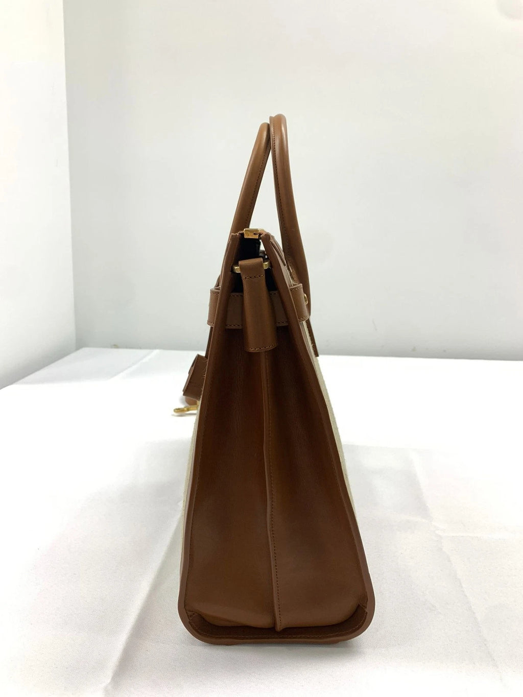 Saint Laurent Large Logo Padlock Leather Handbag For Women