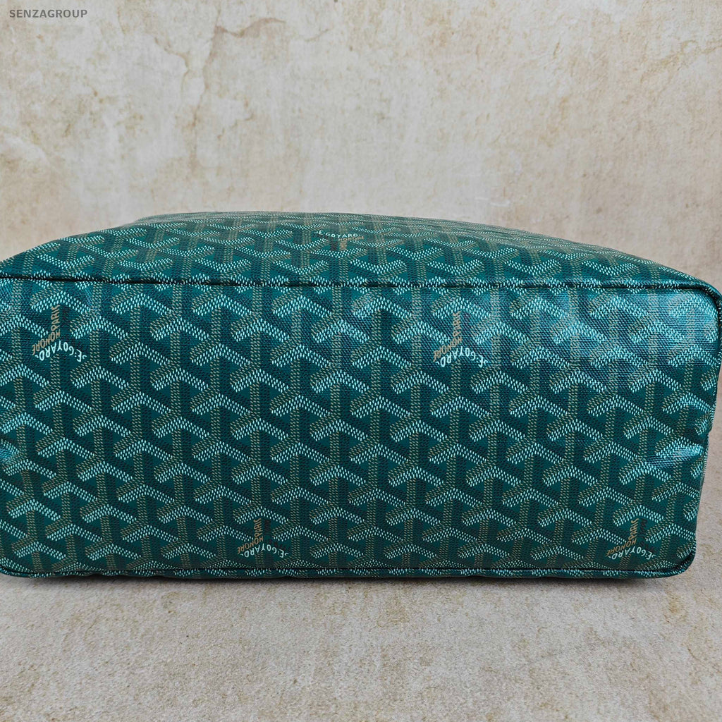 Goyard Green Silver Buckle Medium Tote Shoulder Bag Women Fashion