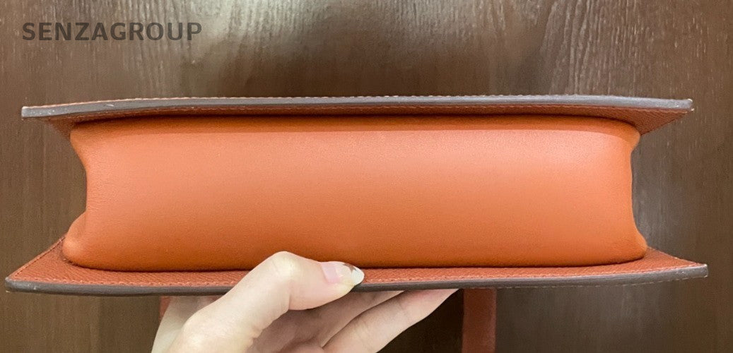 Hermes Sacabar Shoulder Bag Orange Silver Used Women Classic