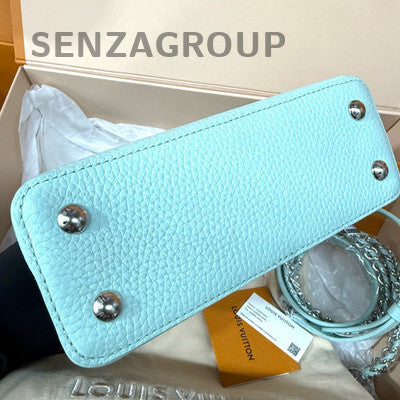 Louis Vuitton Capucines Mini Mint Green Handbag Shoulder Bag Women