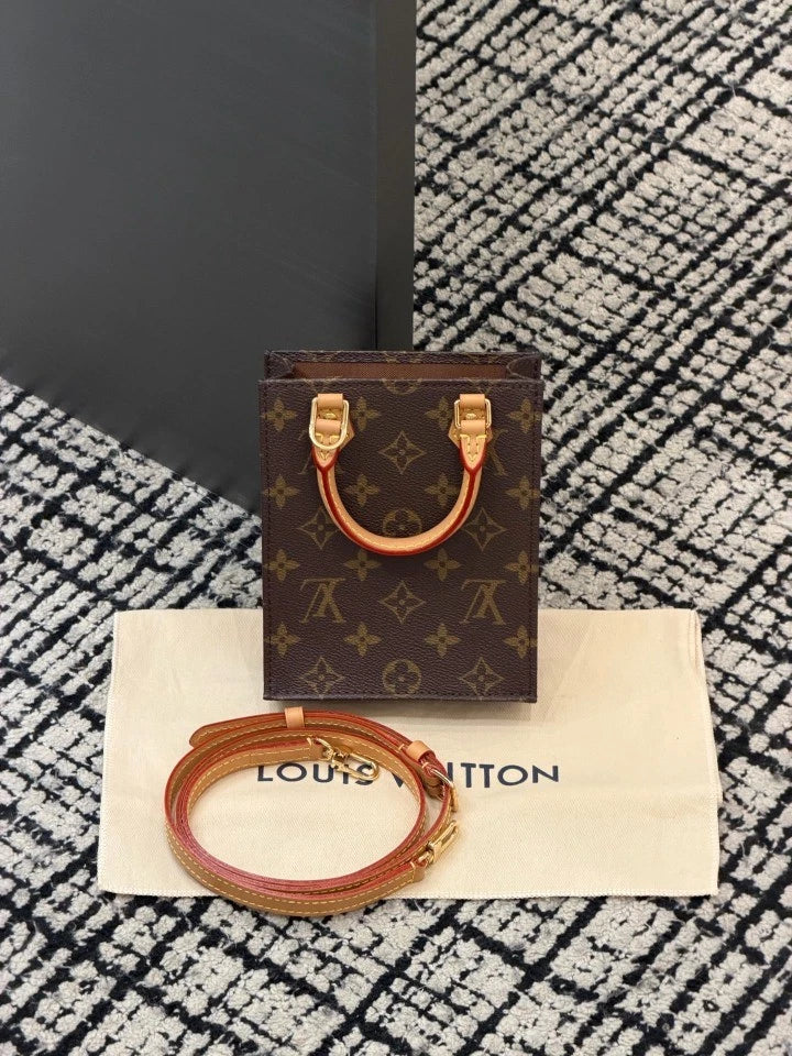 Louis Vuitton Canvas Small Top Handle Bag For Women
