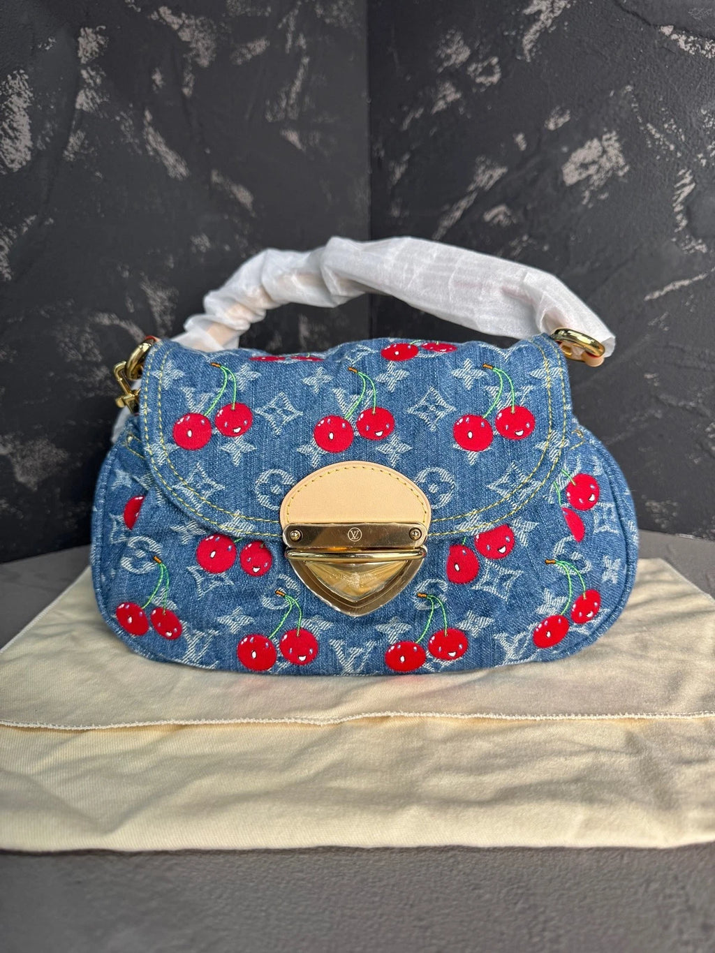 Louis Vuitton x Takashi Murakami Cherry Sunset Handbag For Women