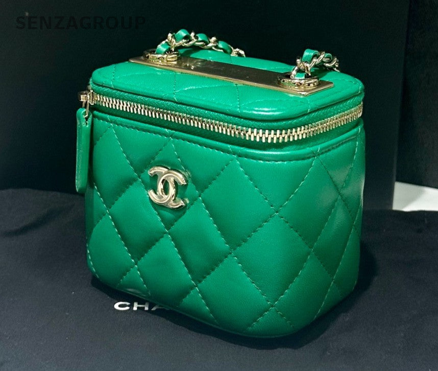 CHANEL Trendy Box mini Chain Shoulder bag Green Women Crossbody