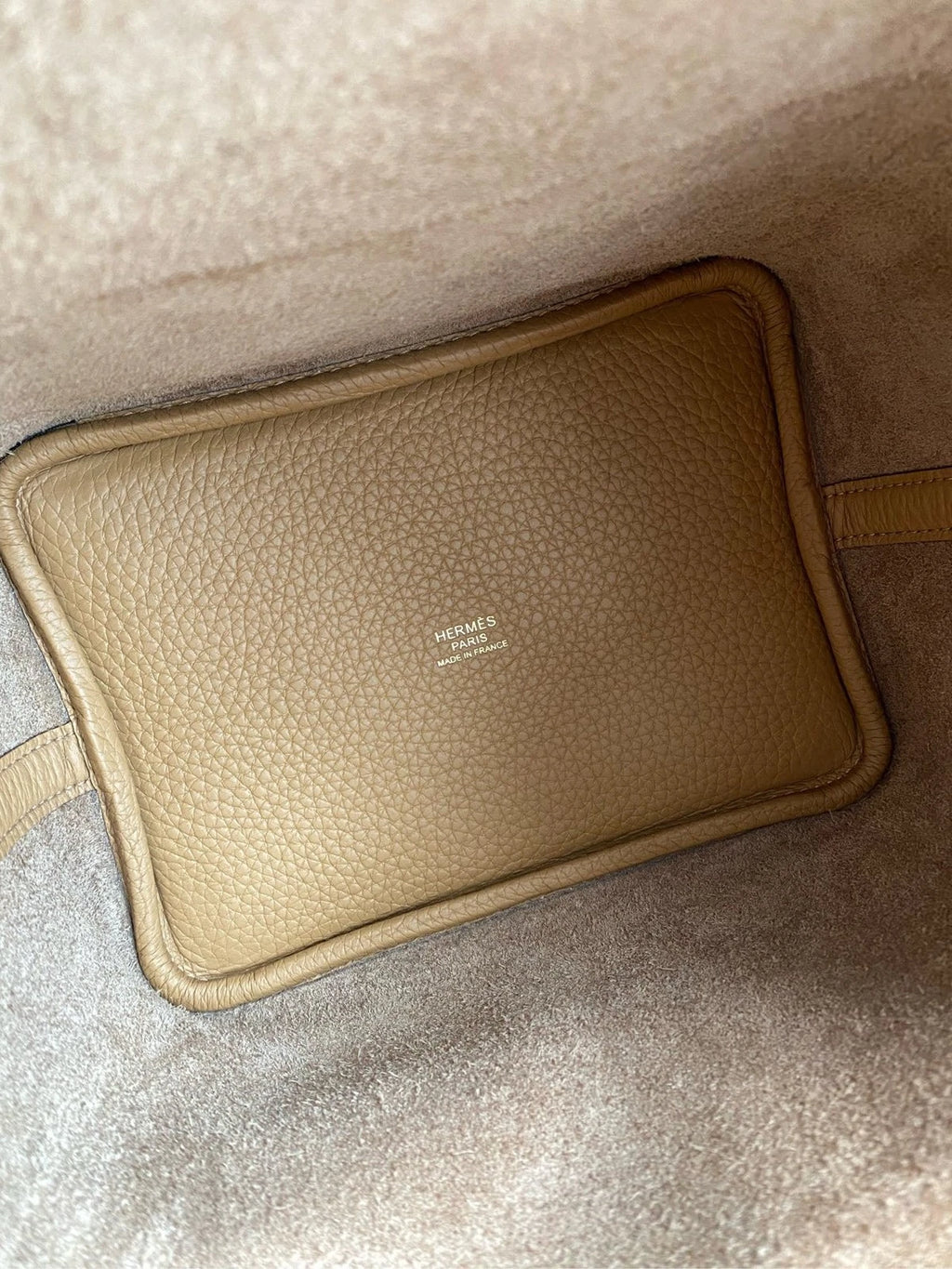Hermes Picotin18 Gold Leather Bucket Bag For Women