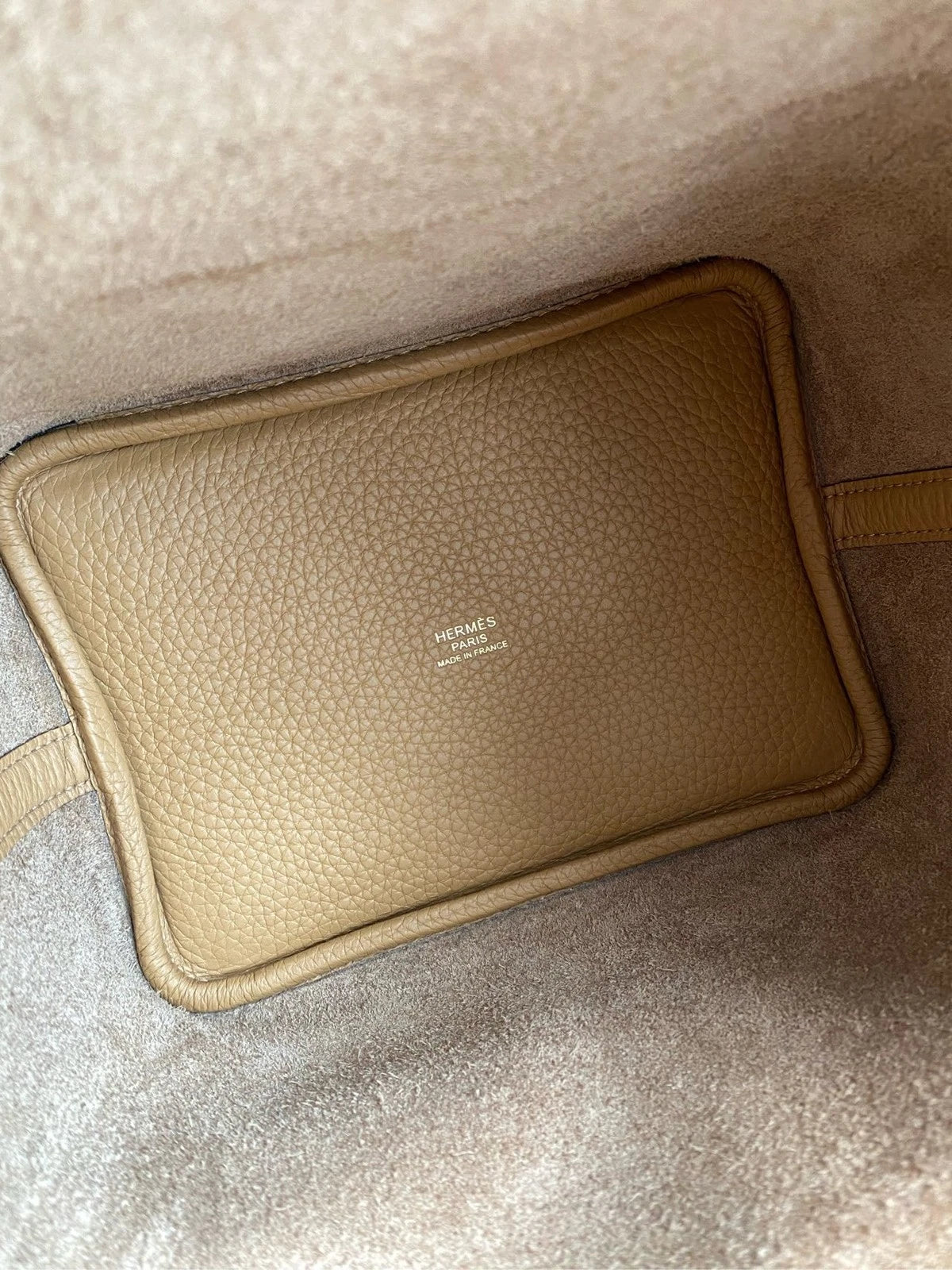 Hermes Picotin18 Gold Leather Bucket Bag For Women