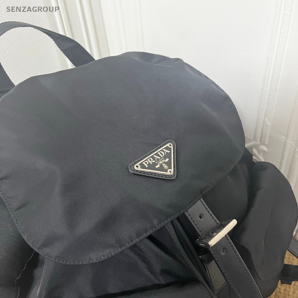 PRADA Nylon Backpack Classic Logo Top Handle bag