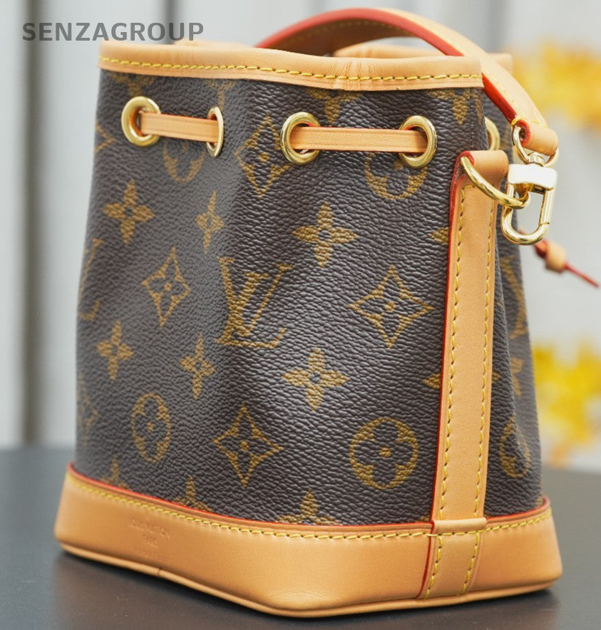 Louis Vuitton M81266 Monogram Coated Canvas Nano Noe Crossbody Bag
