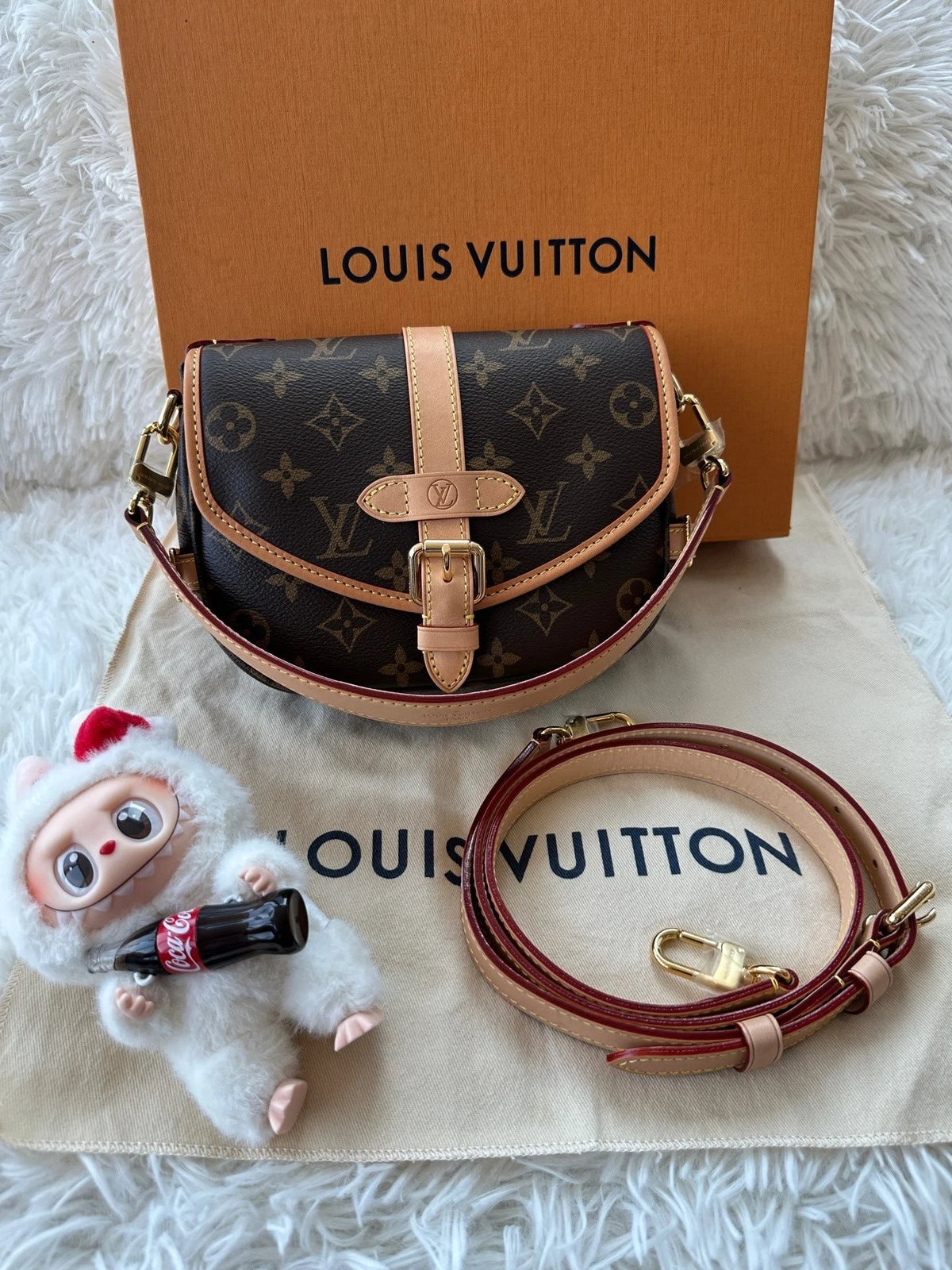 Louis Vuitton Monogram Canvas Saumur BB Shoulder Bag For Women