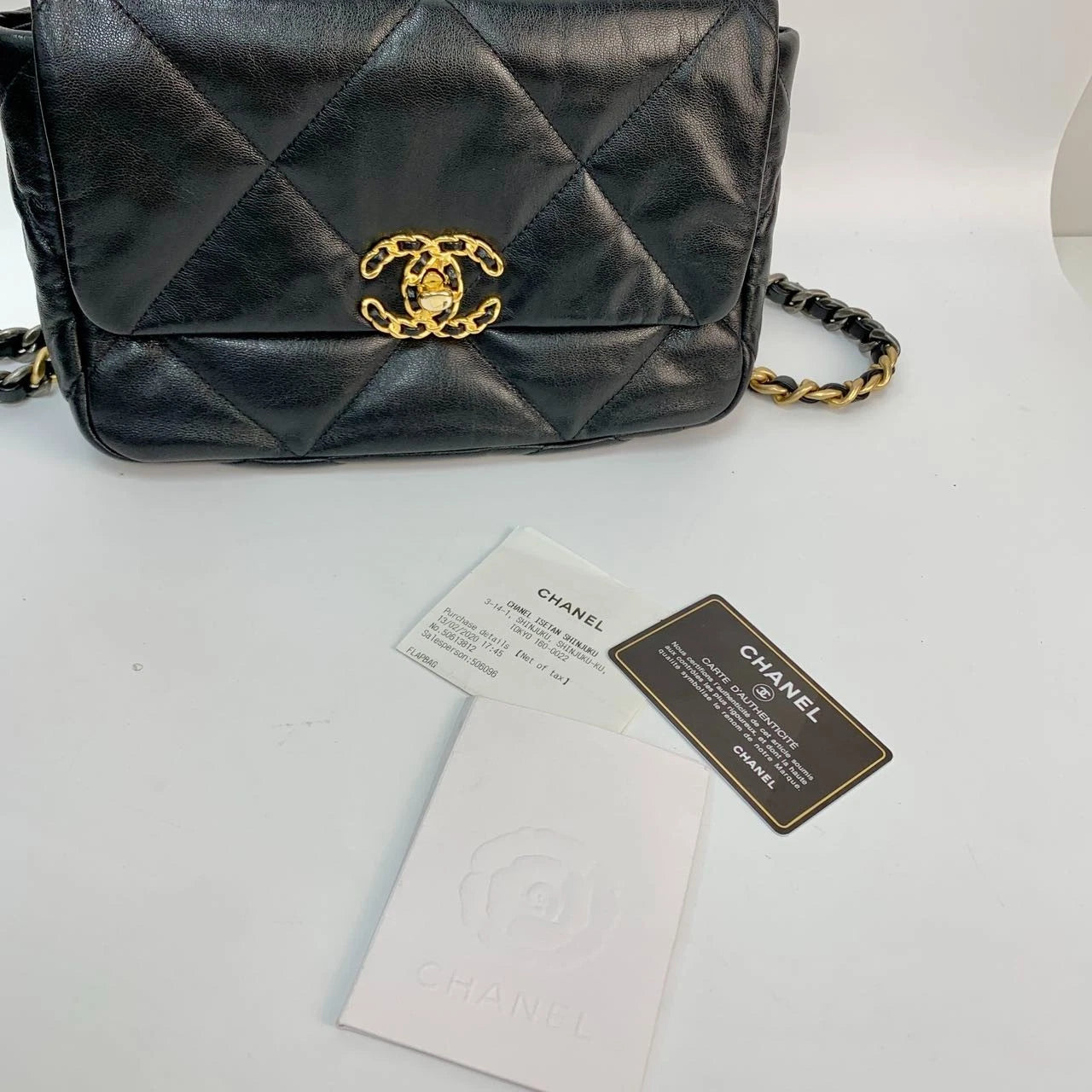 SJ0001 QQ2723 CHANEL 19 Handbag Z