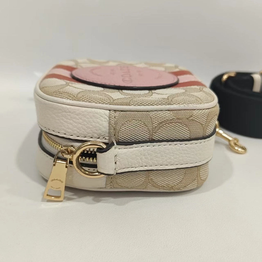 Coach Beige Canvas Shoulder Bag For Women
