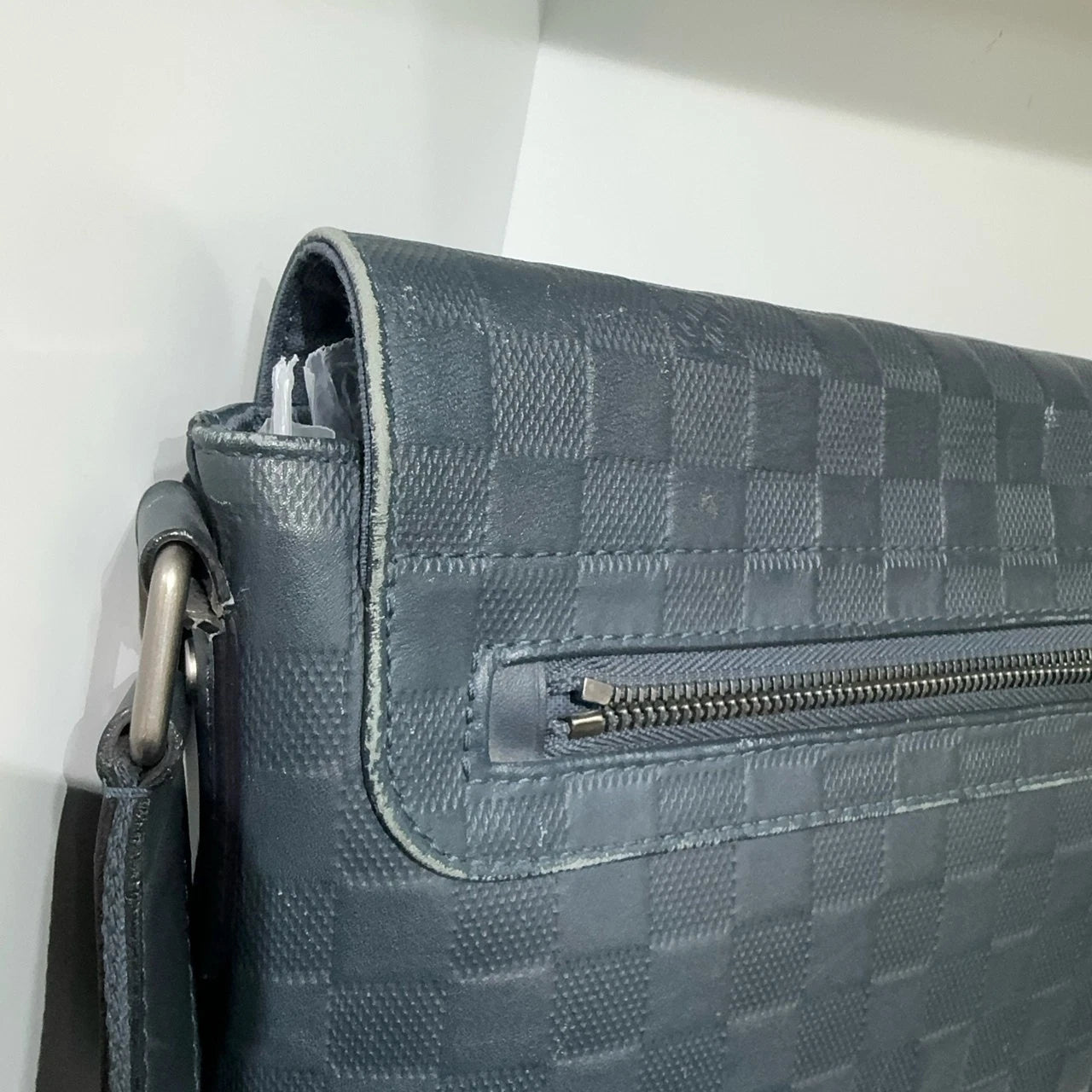 Louis Vuitton Blue Damier Canvas Crossbody Shoulder Bag For Women