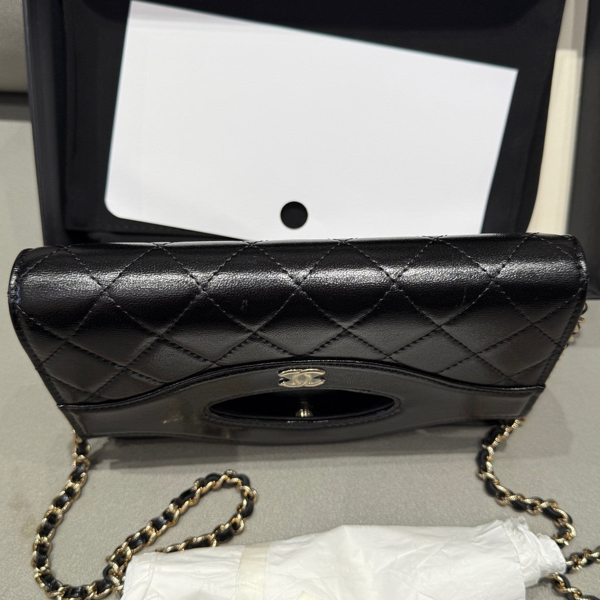 Chanel 24C WOC Quilted Chain Shoulder Crossbody Bag - Women's Fashion