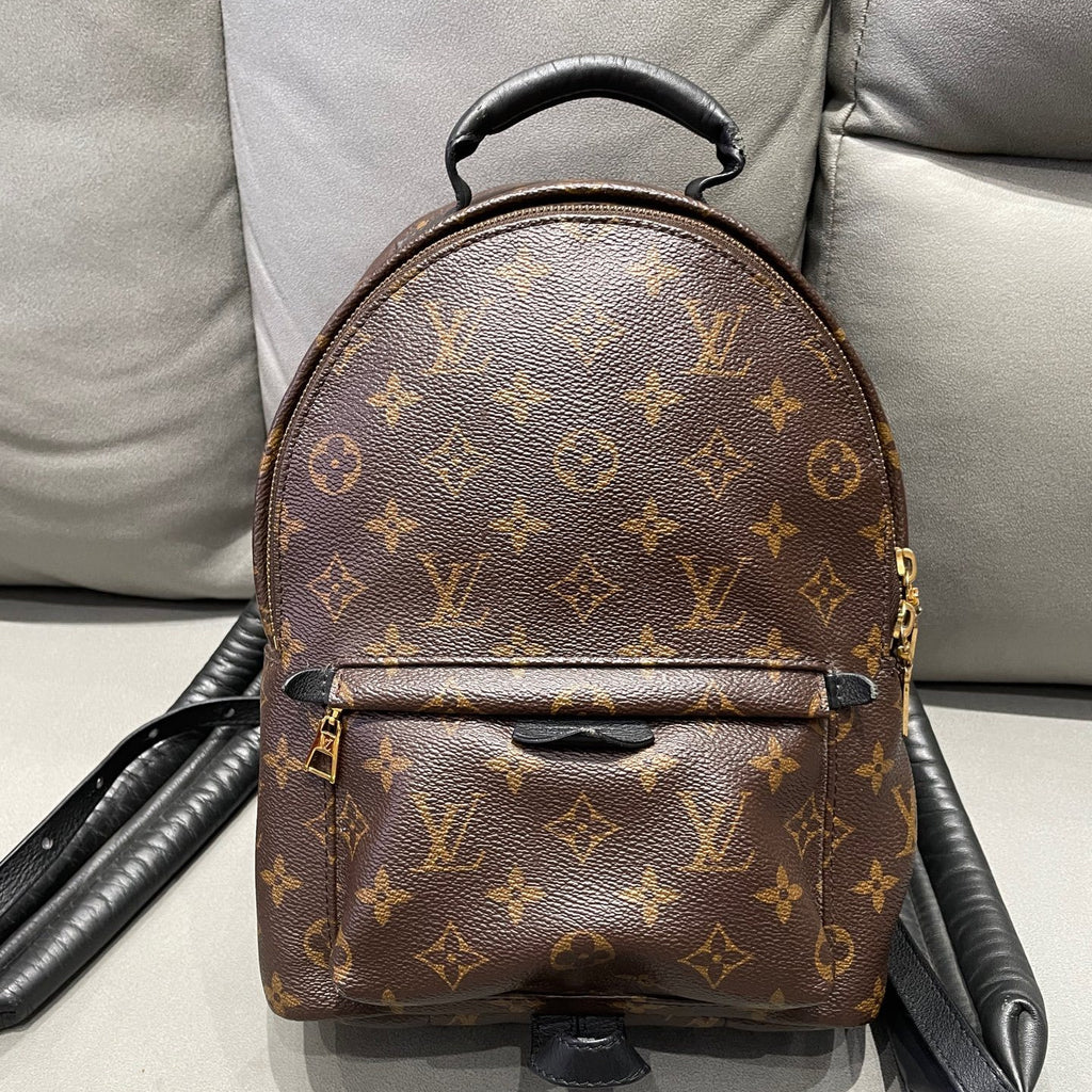 Louis Vuitton Monogram Backpack Brown Gold Zipper Classic Women's Bag