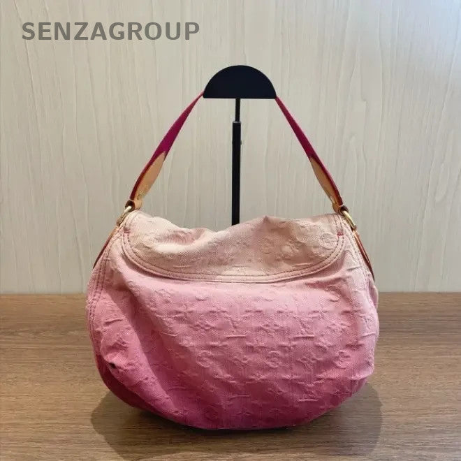SJ0001 Louis Vuitton Denim Shoulder Bags Sunrise PM Pink Monogram