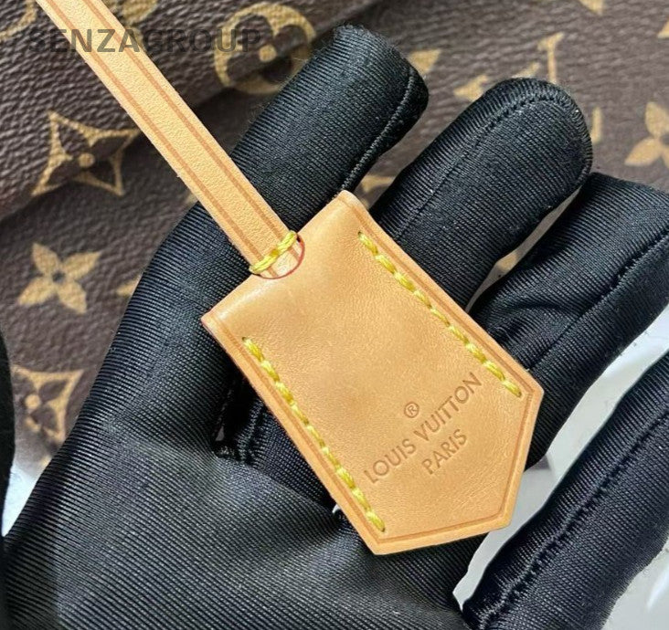 Louis Vuitton Cluny BB Monogram Top Handle Bag Crossbody Brown Women Classic