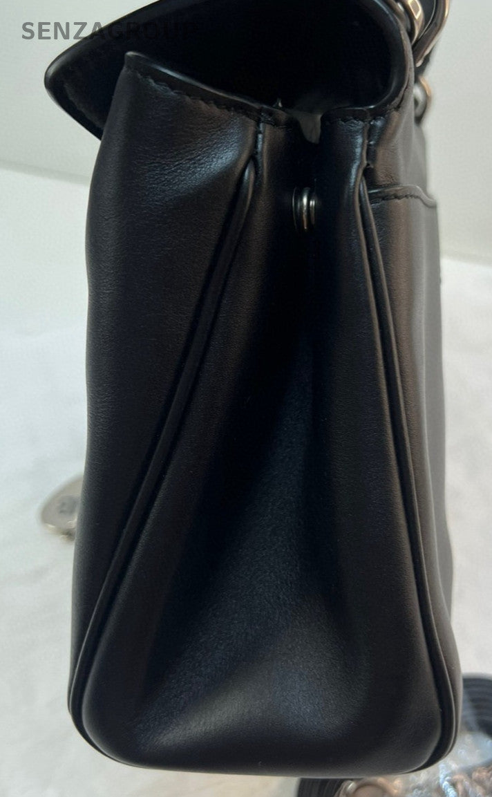 Balenciaga Rodeo Mini Top Handle Bag Crossbody Black Silver Women Vintage