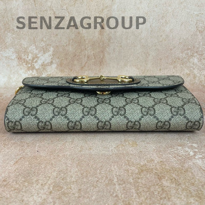 Gucci Horsebit 1955 Envelope WOC Chain Shoulder Bag Brown Gold Women
