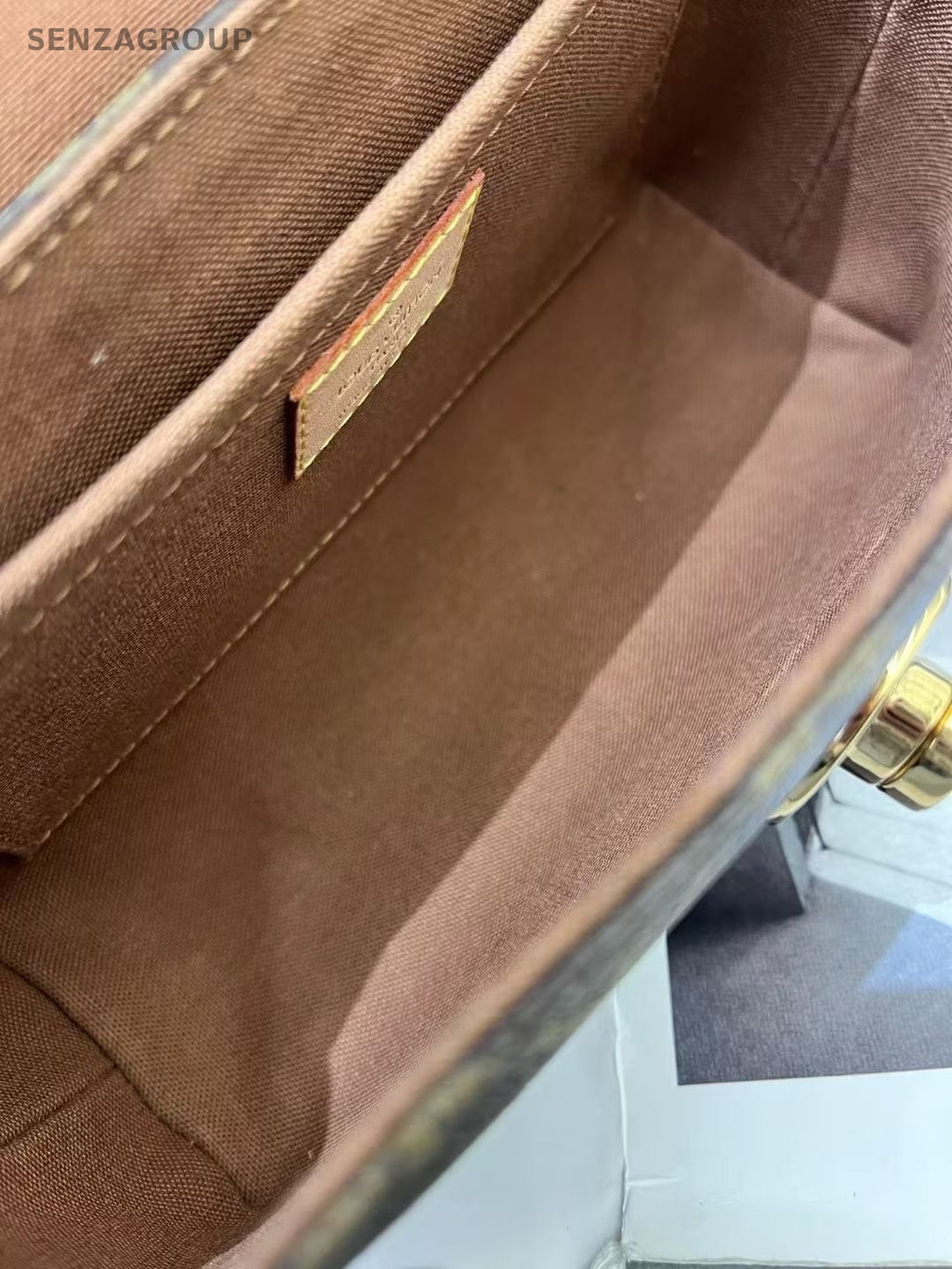 Louis Vuitton Monogram Armpit Bag Shoulder Bag Women Brown