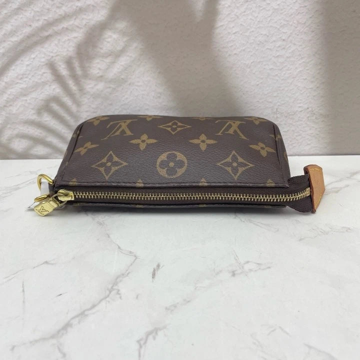 Louis Vuitton Monogram Canvas Mini Chain Clutch Shoulder Bag For Women