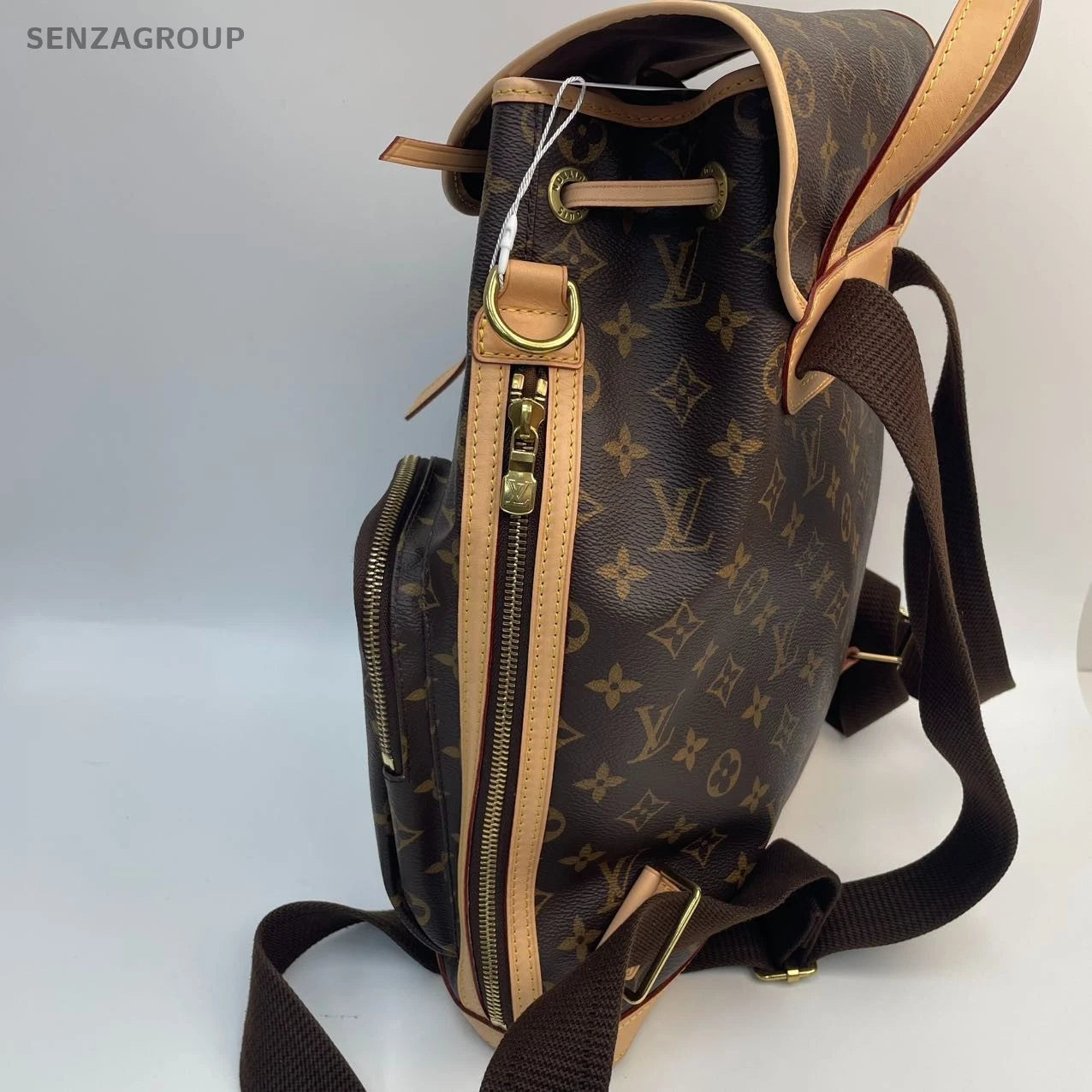 SJ0001 Louis Vuitton Backpack Brown Canvas Z