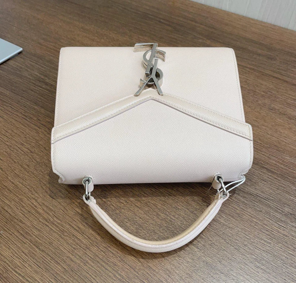 Saint Laurent Message Bag PM Sliver Hardware Top Handle Bag Crossbody Bag Women