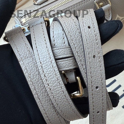 Louis Vuitton Speedy Nano Monogram Grey Gold Handbag Women Classic