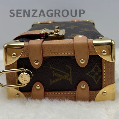 Louis Vuitton Side Trunk PM Monogram Calfskin Crossbody Bag Women