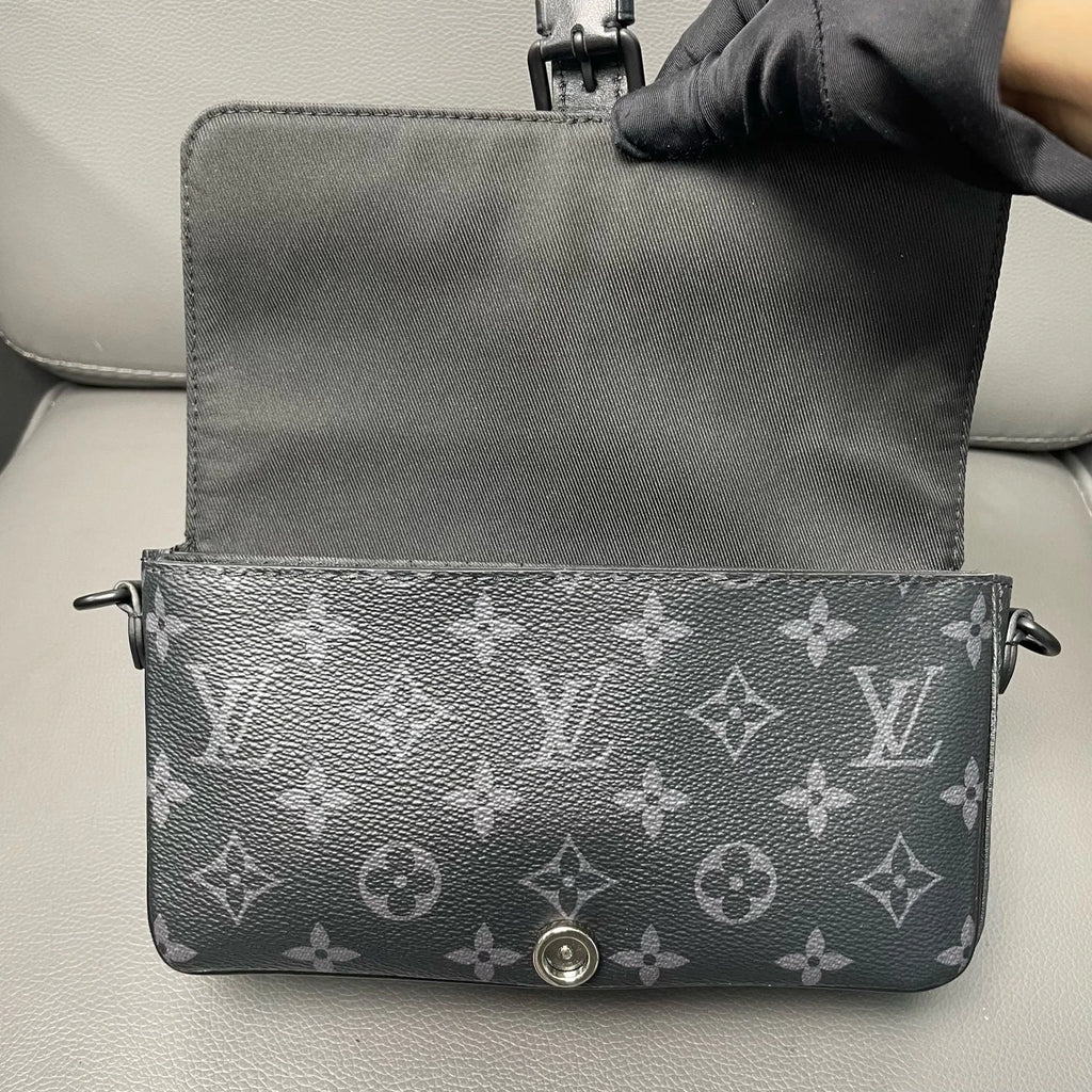 Louis Vuitton Montsouris Mini Canvas Shoulder Crossbody Women
