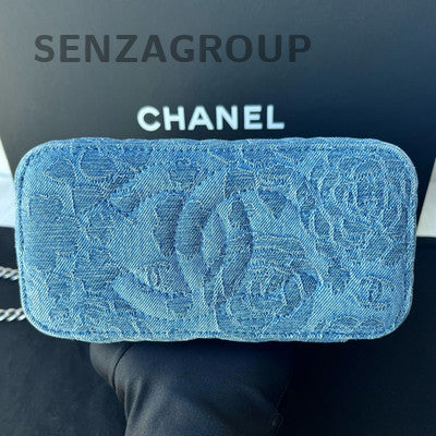 Chanel Denim Long Box Chain Shoulder Crossbody Bag - Classic Women's Fashion