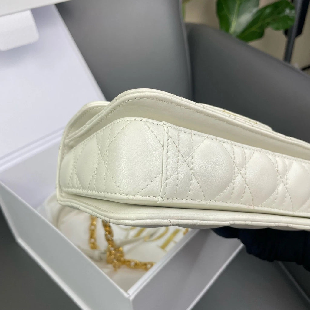 Dior Mini Jolie White Pearl Handbag Crossbody Shoulder Bag For Women