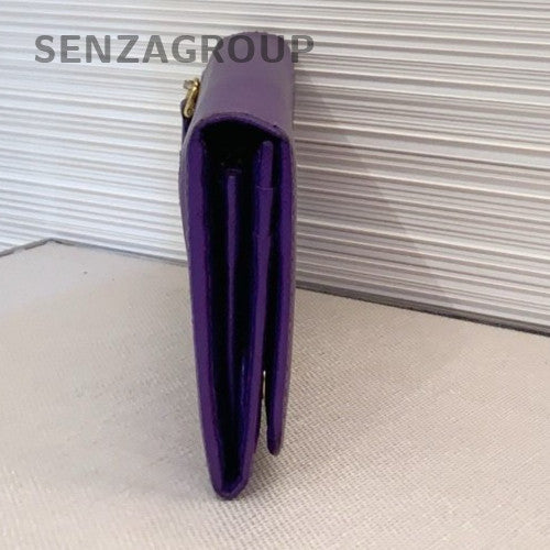 Prada Clutch Wallet Dark Rare Purple Women