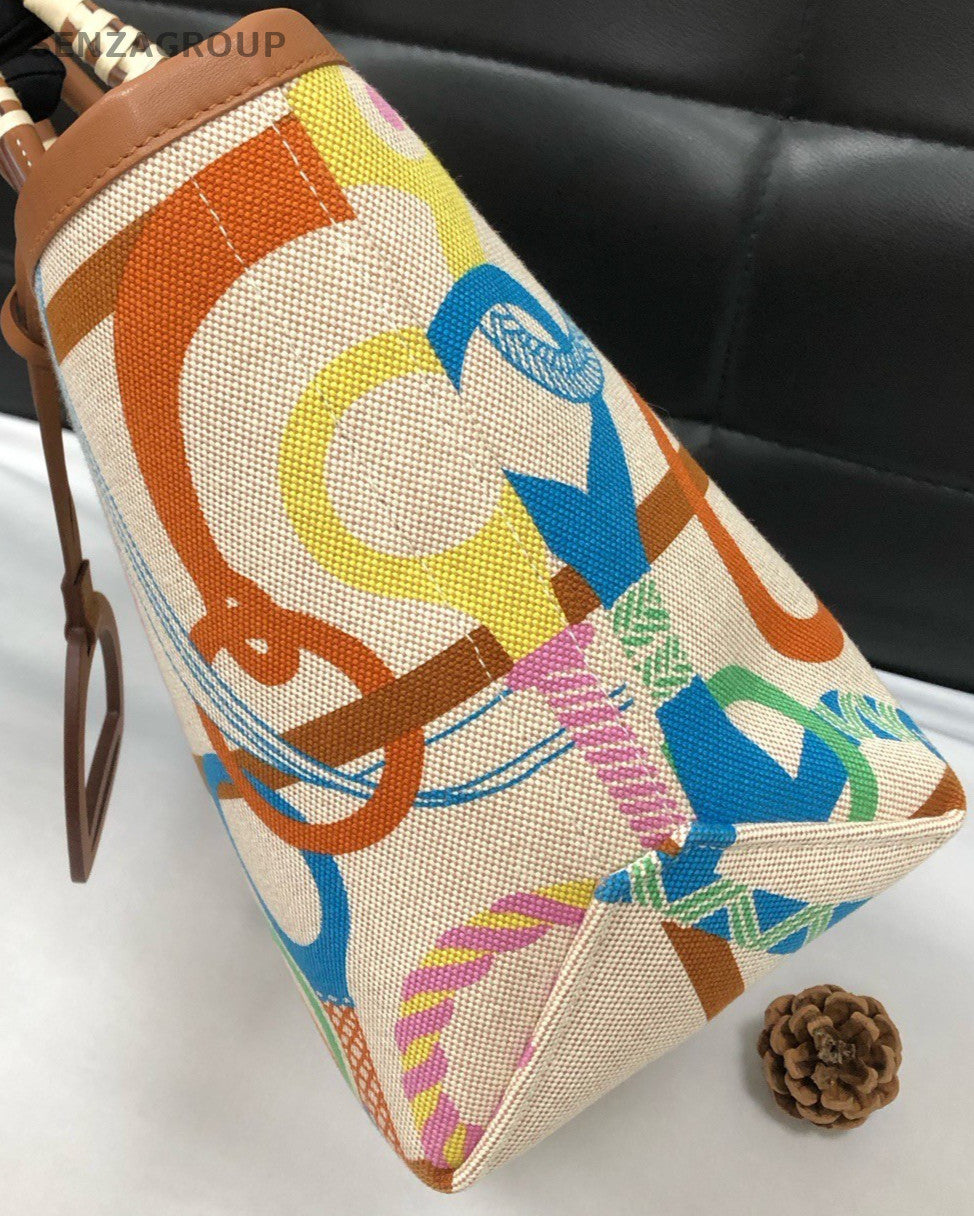 Hermes Steeple Swift Top Handle Bag Multicolor Used Women Classic Designer