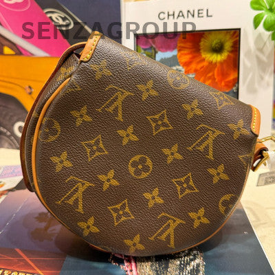Louis Vuitton Monogram Saddle Crossbody Bag Brown Gold Hardware Classic Women