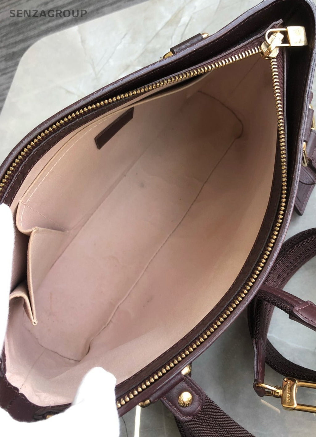 Louis Vuitton Denim Monogram Top Handle 2way Handbag Shoulder bag Pink Women