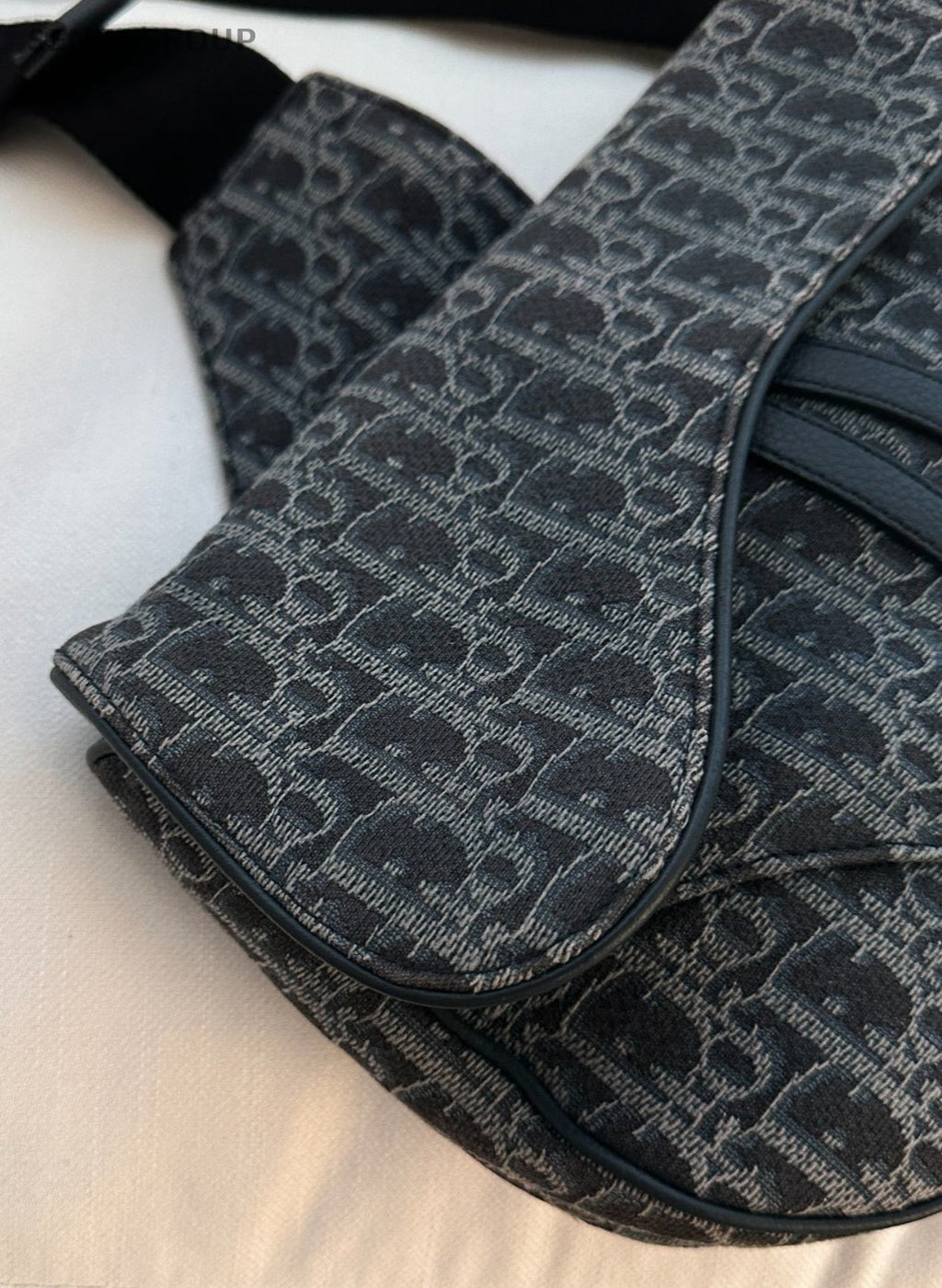 Christian Dior Saddle Shoulder Bag Women  Black