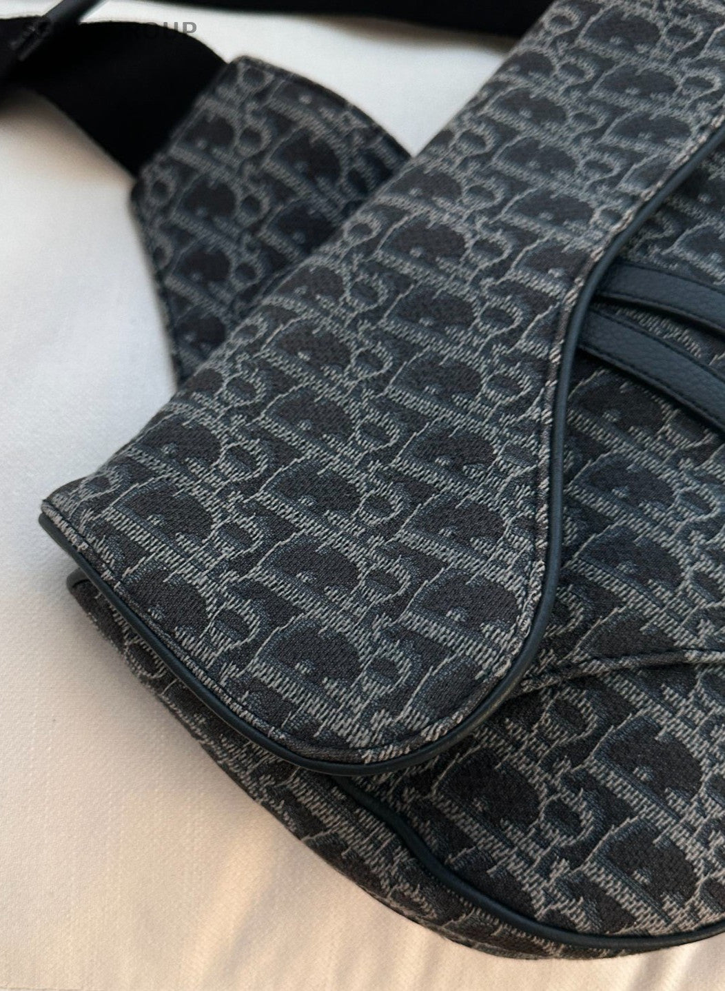 Christian Dior Saddle Shoulder Bag Women  Black