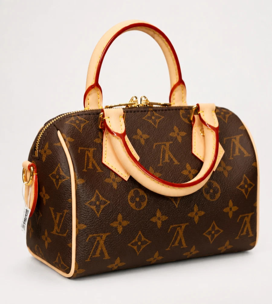 Louis Vuitton Speedy20 Bandouliere Monogram Canvas Handbag Almost Brand NEW