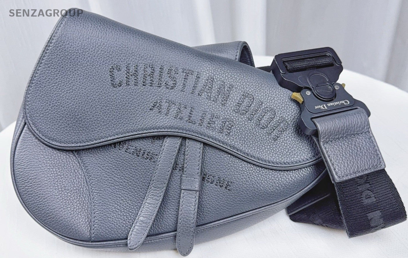 Christian Dior Saddle 1947 Dark Gray Shoulder bag Calfskin