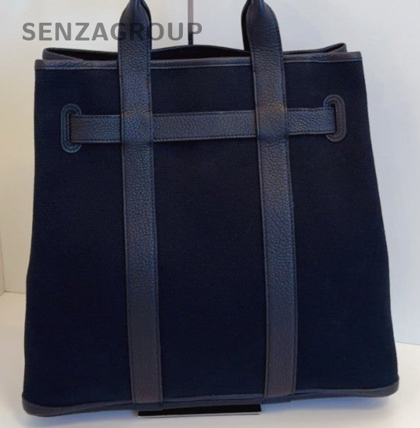 Hermes Garden GP Tote Bag Black Silver Used Women Classic Designer