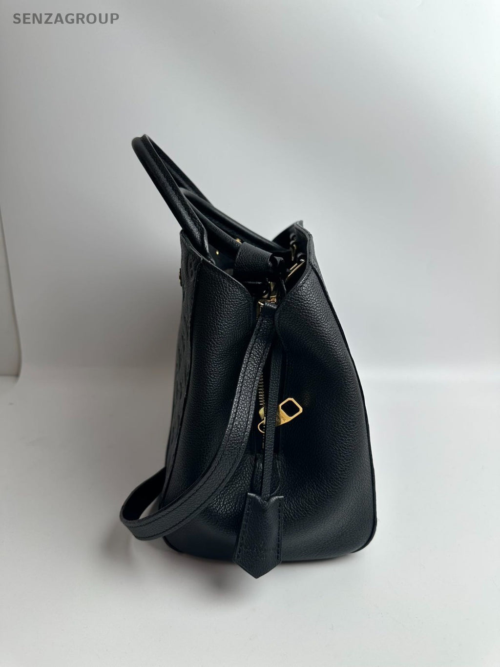 SJ0001  Louis Vuitton leather Tote Bags Montaigne MM Bag (Z)