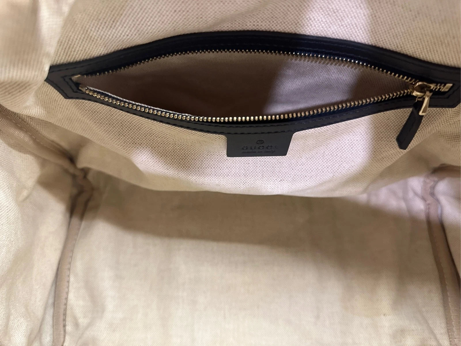Gucci Blue Leather Canvas Boston Shoulder Crossbody Bag For Women