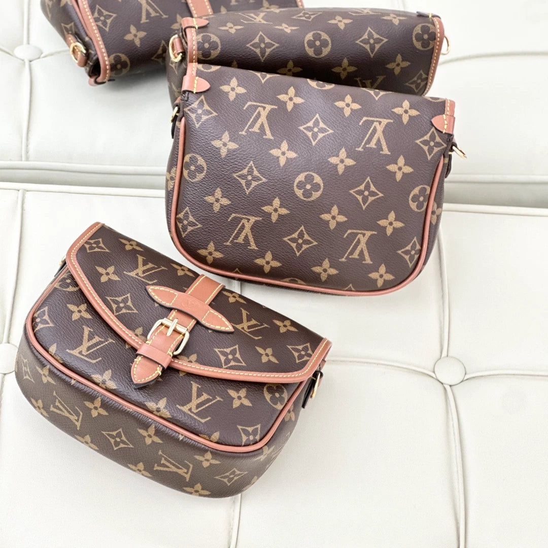 Louis Vuitton Solo Monogram Canvas Shoulder Bag Crossbody S