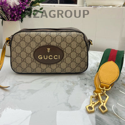 Gucci GG Supreme Tiger Camera Bag Crossbody Shoulder Bag Classic Women