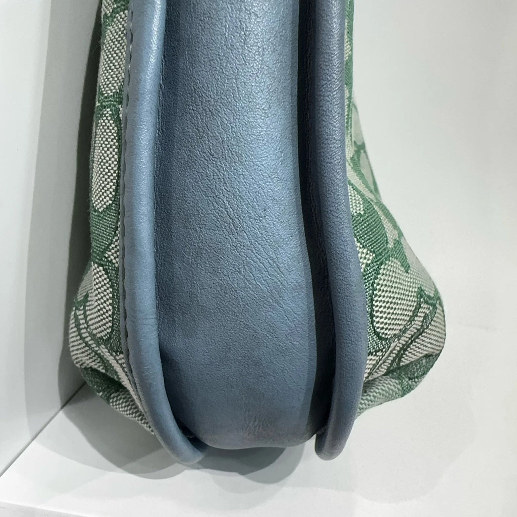 Coach Ergo 25 Monogram Patchwork Leather Hobo Shoulder Bag For Women