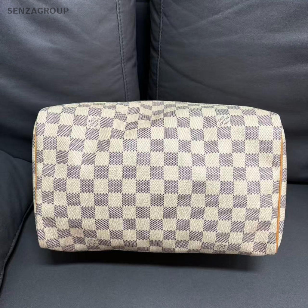 SJ0001 Louis Vuitton Speedy 30 white damier