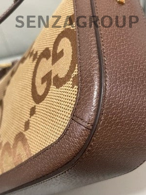 Gucci Horsebit 1955 Mini Shoulder Crossbody Bag Brown Gold Women Classic