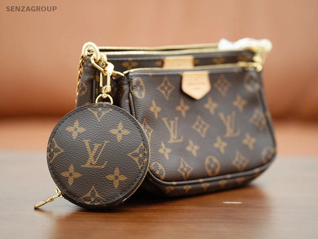 Louis Vuitton Multi Pochette Accessoires M44813 Canvas Shoulder Bag Excellent